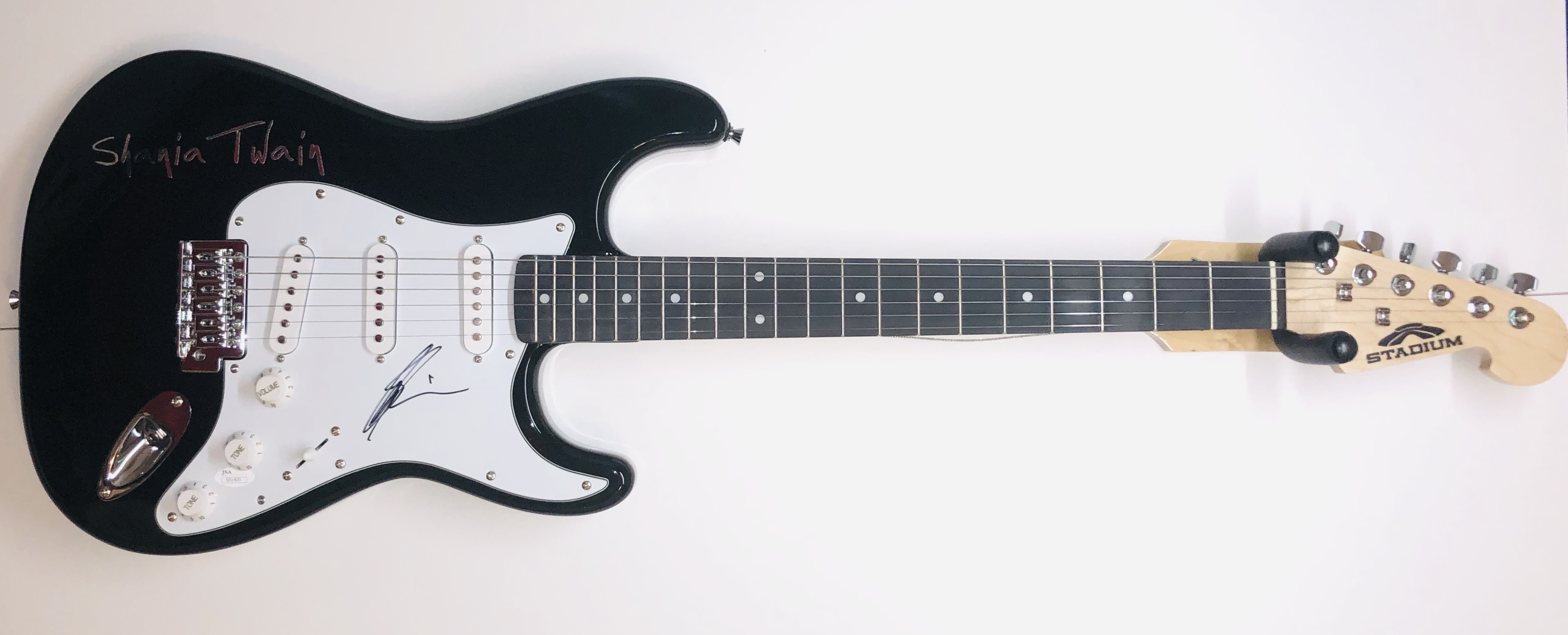 Shania Twain Signed Full-Size Electric Guitar (JSA COA) at PristineAuction.com Shania Twain Signed Full-Size Electric Guitar (JSA COA) at PristineAuction.com