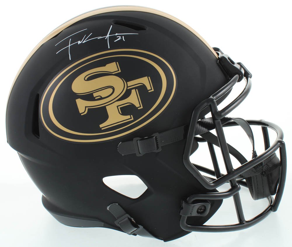 Frank Gore Signed 49ers Full-Size Eclipse Alternate Speed Helmet (Schwartz) at PristineAuction.com Frank Gore Signed 49ers Full-Size Eclipse Alternate Speed Helmet (Schwartz) at PristineAuction.com