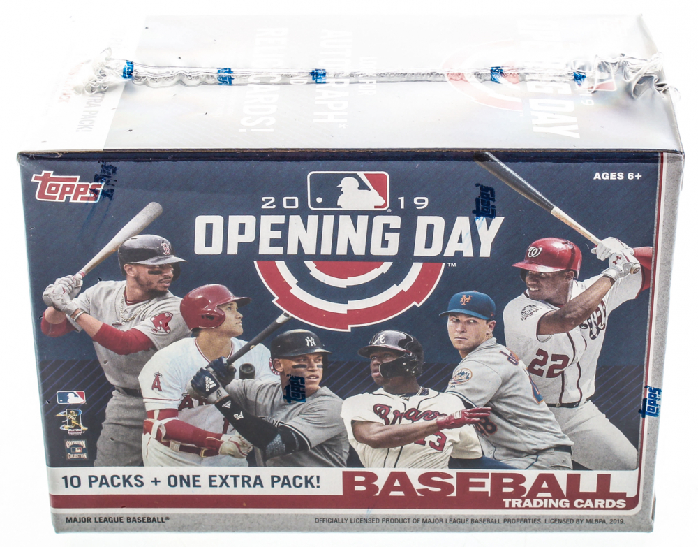 2019 Topps Opening Day Baseball Blaster Box with (10) Packs Pristine Auction