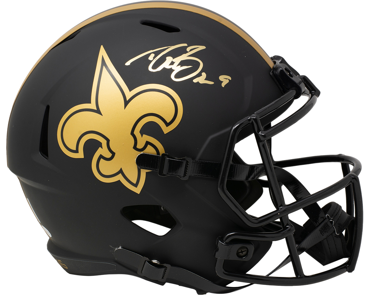 Drew Brees Signed Saints Full-Size Eclipse Speed Helmet (Beckett COA & Brees Hologram) at PristineAuction.com Drew Brees Signed Saints Full-Size Eclipse Speed Helmet (Beckett COA & Brees Hologram) at PristineAuction.com