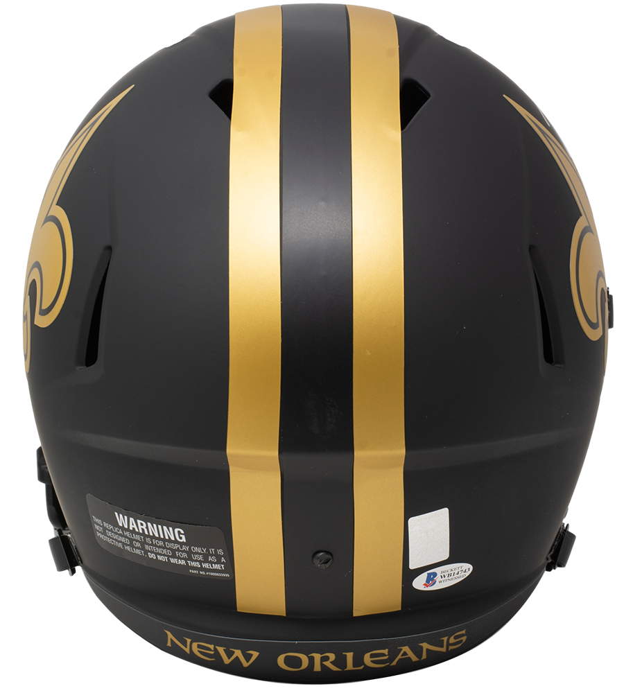 Drew Brees Signed Saints Full-Size Eclipse Speed Helmet (Beckett COA & Brees Hologram) at PristineAuction.com Drew Brees Signed Saints Full-Size Eclipse Speed Helmet (Beckett COA & Brees Hologram) at PristineAuction.com