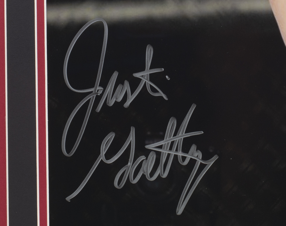 Justin Gaethje Signed UFC 22x27 Custom Framed Photo (JSA COA) at PristineAuction.com Justin Gaethje Signed UFC 22x27 Custom Framed Photo (JSA COA) at PristineAuction.com
