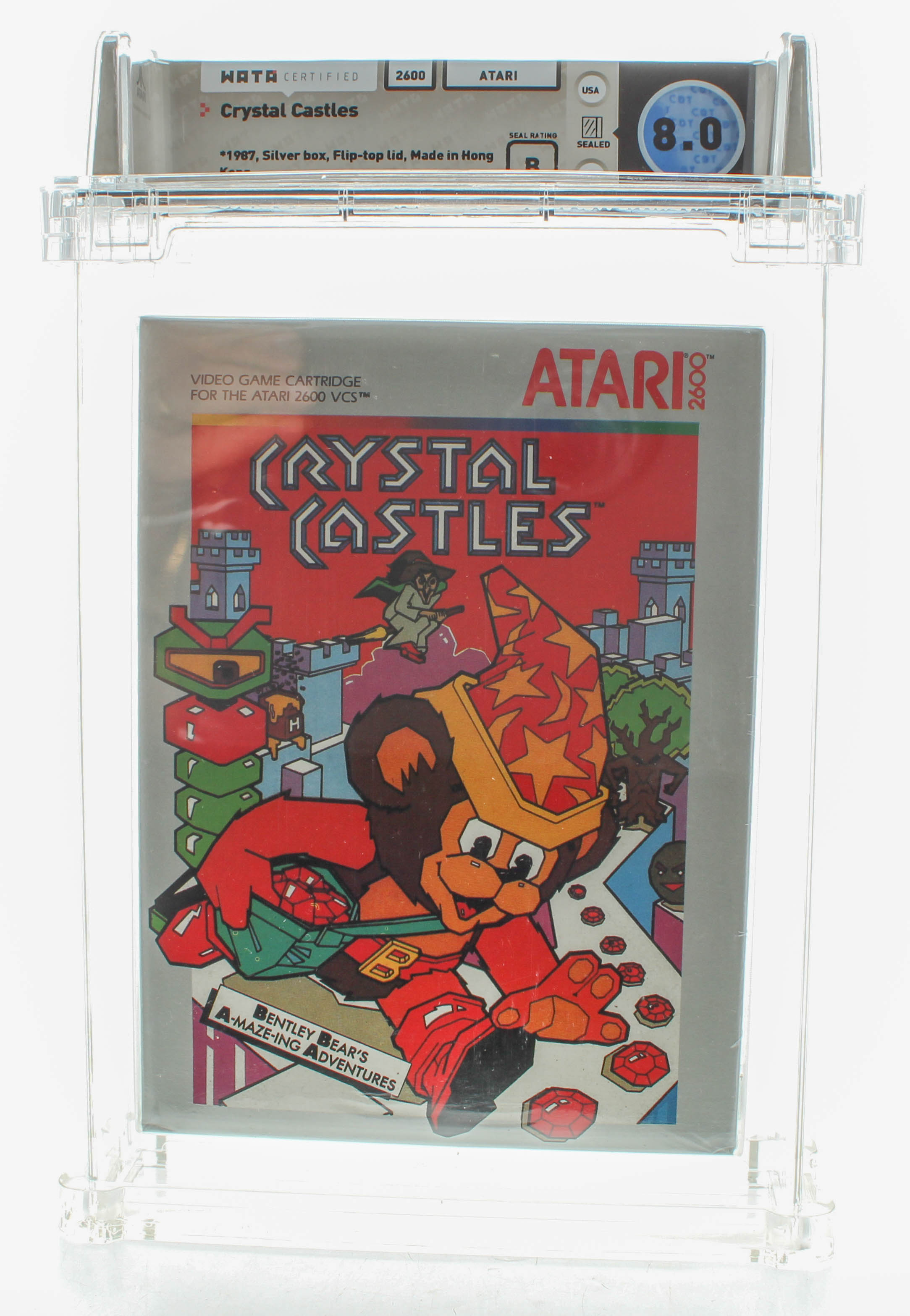 1987 "Crystal Castles" Atari 2600 Video Game (WATA 8.0) at PristineAuction.com 1987 "Crystal Castles" Atari 2600 Video Game (WATA 8.0) at PristineAuction.com