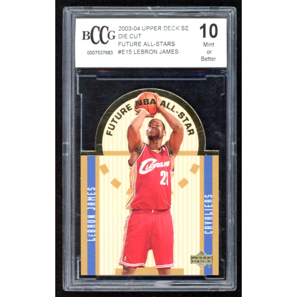 2003 lebron james UD Future All-STAR RC