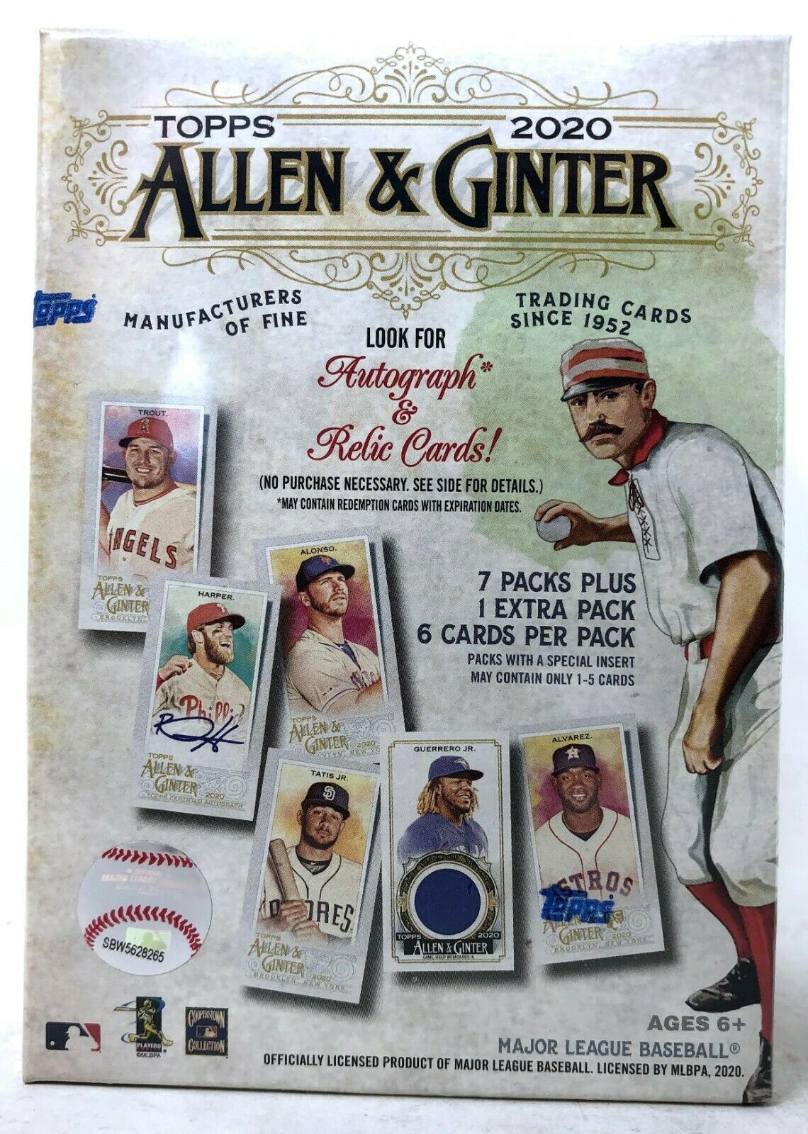 2020 Topps Allen & Ginter Baseball Blaster Box with (8) Packs at PristineAuction.com 2020 Topps Allen & Ginter Baseball Blaster Box with (8) Packs at PristineAuction.com