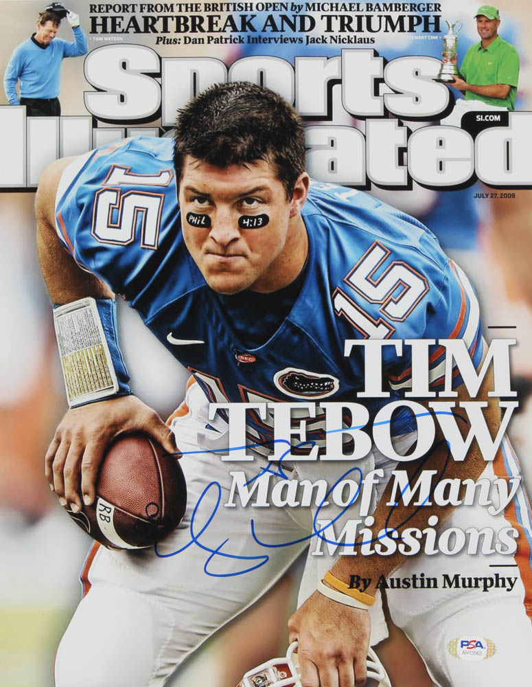 Tim Tebow Signed Florida Gators 11x14 Photo (PSA COA) at PristineAuction.com Tim Tebow Signed Florida Gators 11x14 Photo (PSA COA) at PristineAuction.com