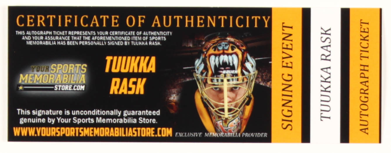 Tuukka Rask Signed Game-Used Bauer Goalie Stick (Rask COA) at PristineAuction.com Tuukka Rask Signed Game-Used Bauer Goalie Stick (Rask COA) at PristineAuction.com