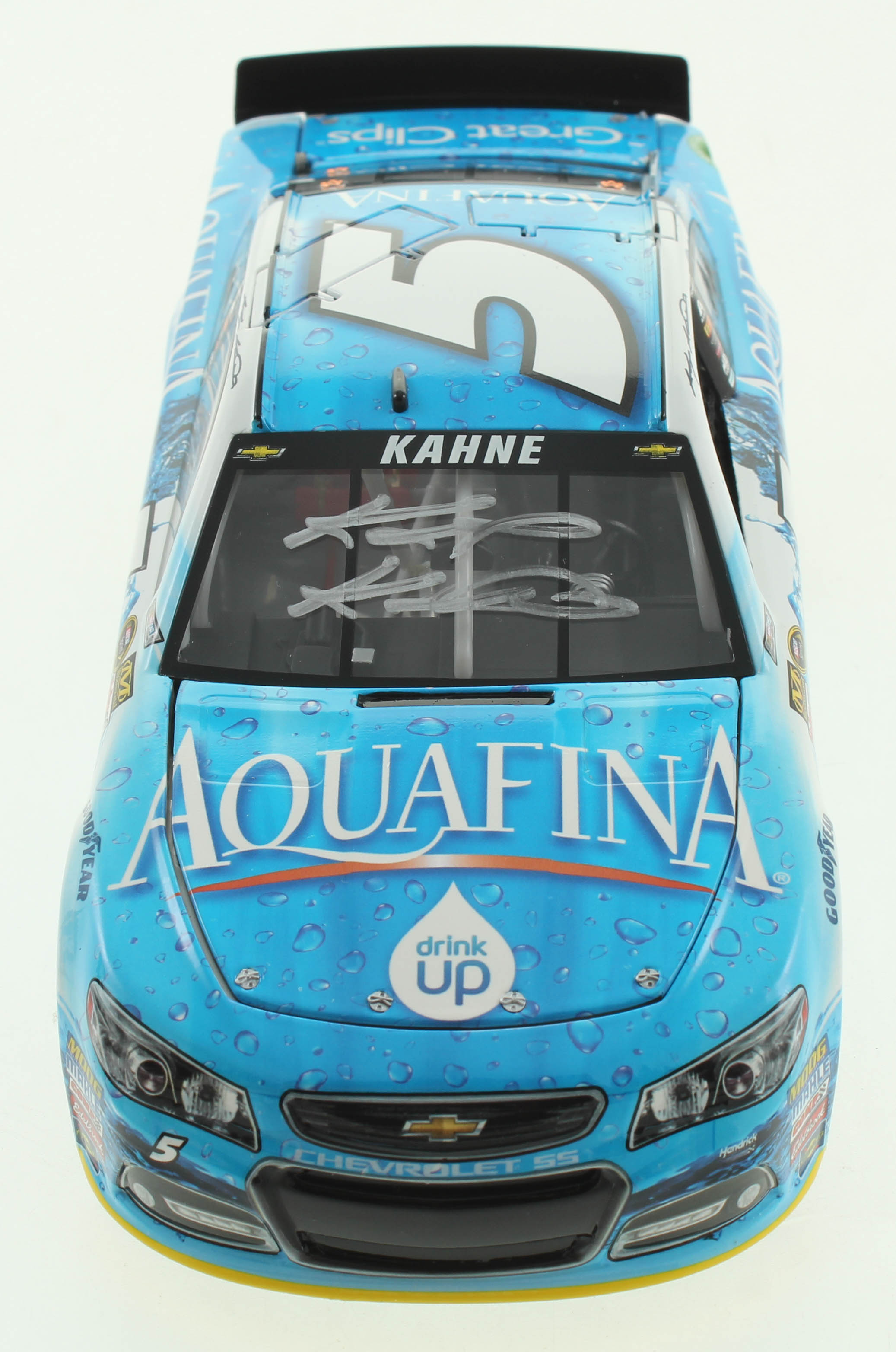 Kasey Kahne LE Signed #5 Aquafina 2015 Chevy SS 1:24 Scale Die Cast Car (RCCA COA) at PristineAuction.com Kasey Kahne LE Signed #5 Aquafina 2015 Chevy SS 1:24 Scale Die Cast Car (RCCA COA) at PristineAuction.com