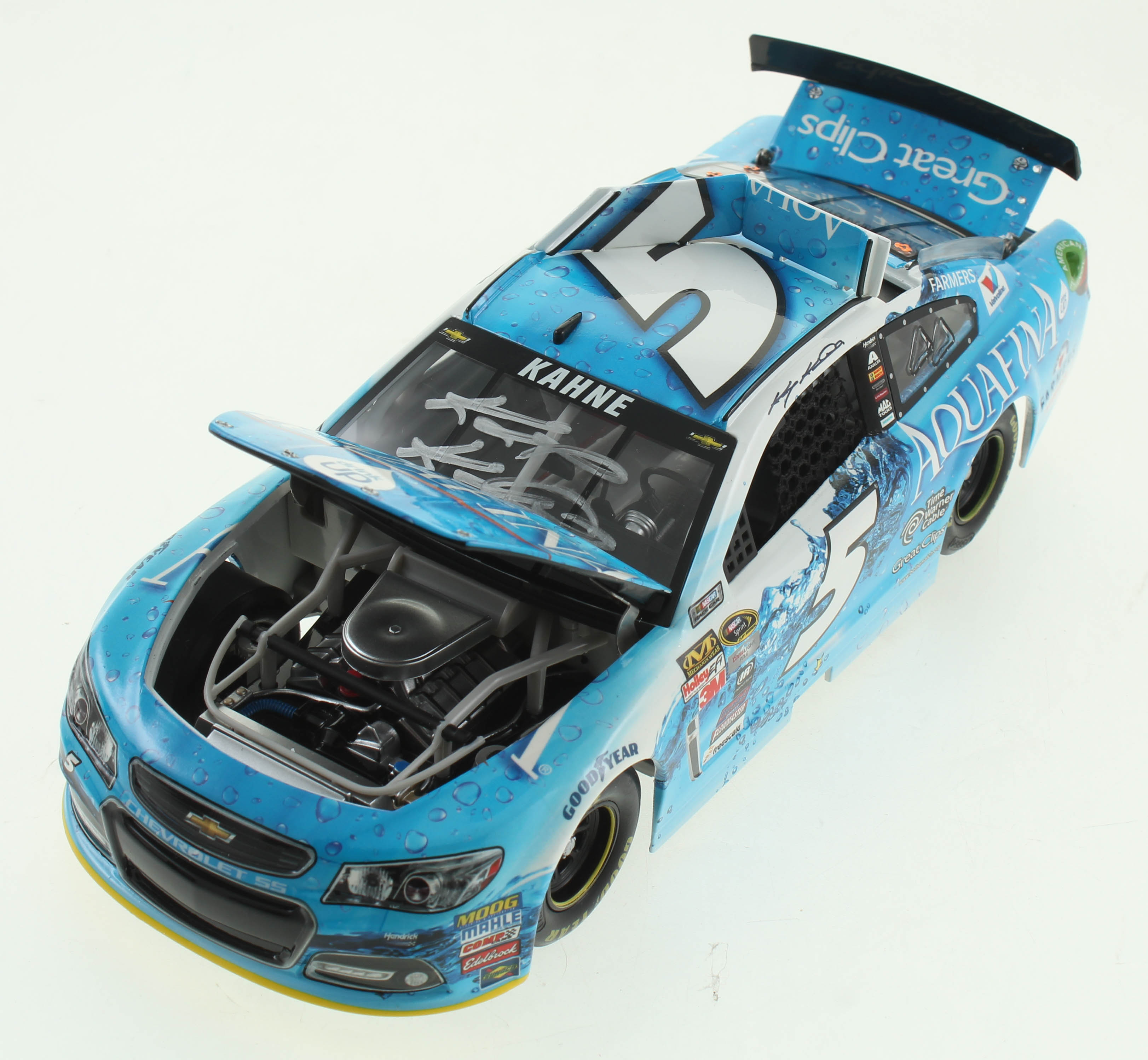 Kasey Kahne LE Signed #5 Aquafina 2015 Chevy SS 1:24 Scale Die Cast Car (RCCA COA) at PristineAuction.com Kasey Kahne LE Signed #5 Aquafina 2015 Chevy SS 1:24 Scale Die Cast Car (RCCA COA) at PristineAuction.com
