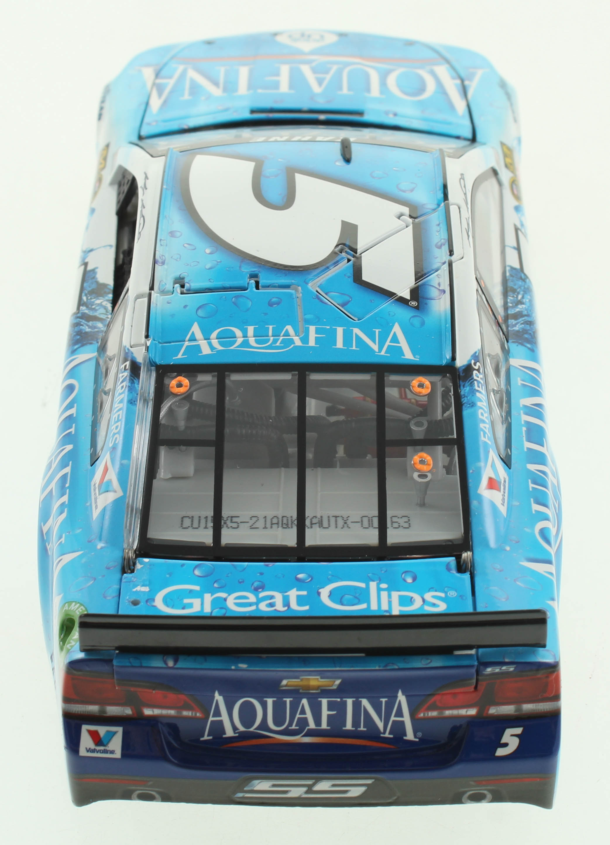 Kasey Kahne LE Signed #5 Aquafina 2015 Chevy SS 1:24 Scale Die Cast Car (RCCA COA) at PristineAuction.com Kasey Kahne LE Signed #5 Aquafina 2015 Chevy SS 1:24 Scale Die Cast Car (RCCA COA) at PristineAuction.com
