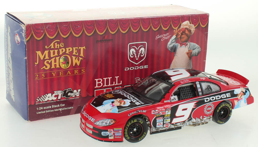 Bill Elliott LE #9 Dodge / Muppets 25th Anniversary NASCAR 2002 Intrepid 1:24 Scale Diecast Car at PristineAuction.com Bill Elliott LE #9 Dodge / Muppets 25th Anniversary NASCAR 2002 Intrepid 1:24 Scale Diecast Car at PristineAuction.com