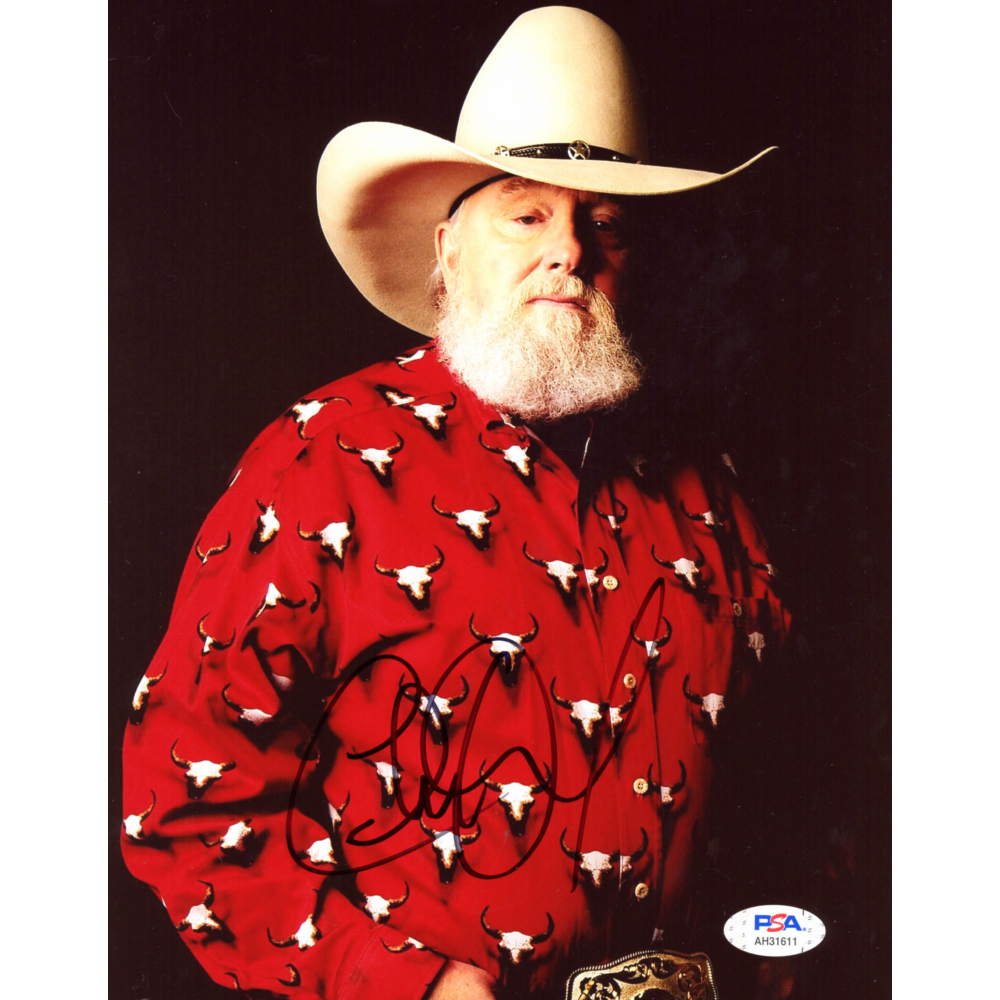 CHARLIE DANIELS signed autographed photo COA Hologram main image 0