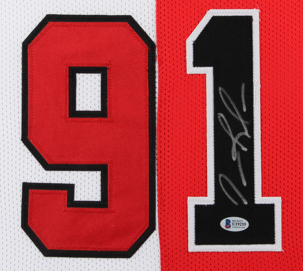 Dennis Rodman Signed 35x43 Custom Framed Jersey (Beckett COA) at PristineAuction.com Dennis Rodman Signed 35x43 Custom Framed Jersey (Beckett COA) at PristineAuction.com