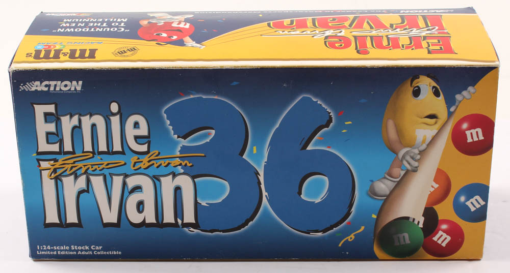 Ernie Irvan LE #36 M&M Milennium Countdown / 1999 Pontiac 1:24 Scale Die Cast Car at PristineAuction.com Ernie Irvan LE #36 M&M Milennium Countdown / 1999 Pontiac 1:24 Scale Die Cast Car at PristineAuction.com
