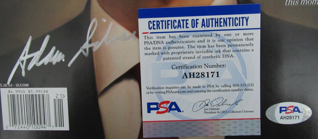 Adam Silver Signed 2014 Sports Illustrated Magazine (PSA COA) at PristineAuction.com Adam Silver Signed 2014 Sports Illustrated Magazine (PSA COA) at PristineAuction.com