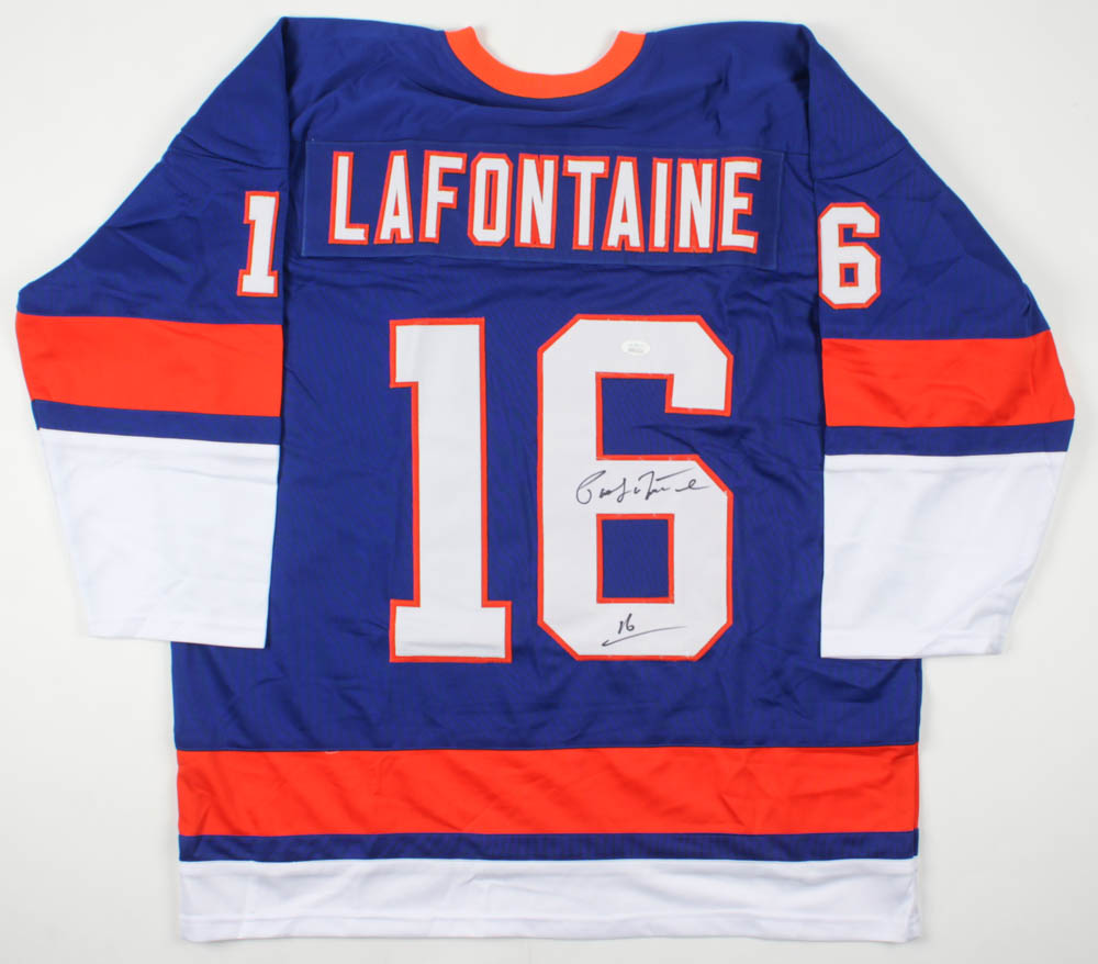 Pat LaFontaine Signed Jersey (JSA COA) at PristineAuction.com Pat LaFontaine Signed Jersey (JSA COA) at PristineAuction.com