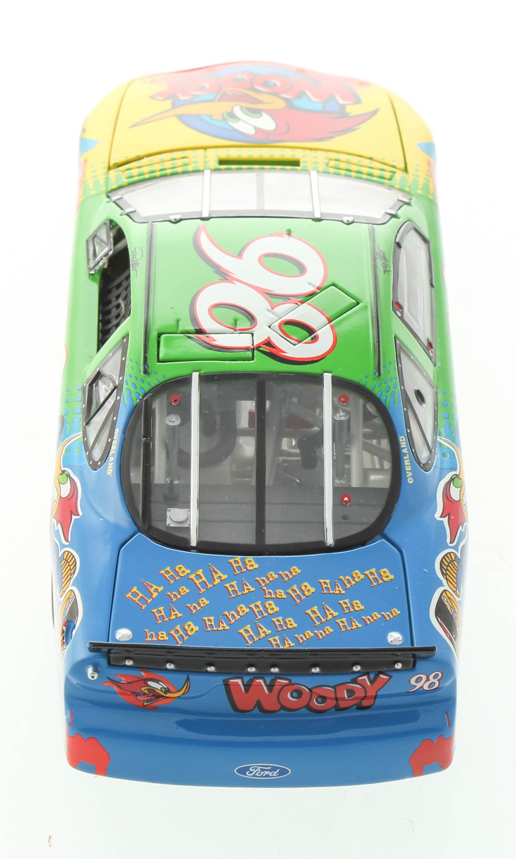 Rick Mast LE #98 Woody Woodpecker / 1999 Taurus 1:24 Scale Die-Cast Car at PristineAuction.com Rick Mast LE #98 Woody Woodpecker / 1999 Taurus 1:24 Scale Die-Cast Car at PristineAuction.com