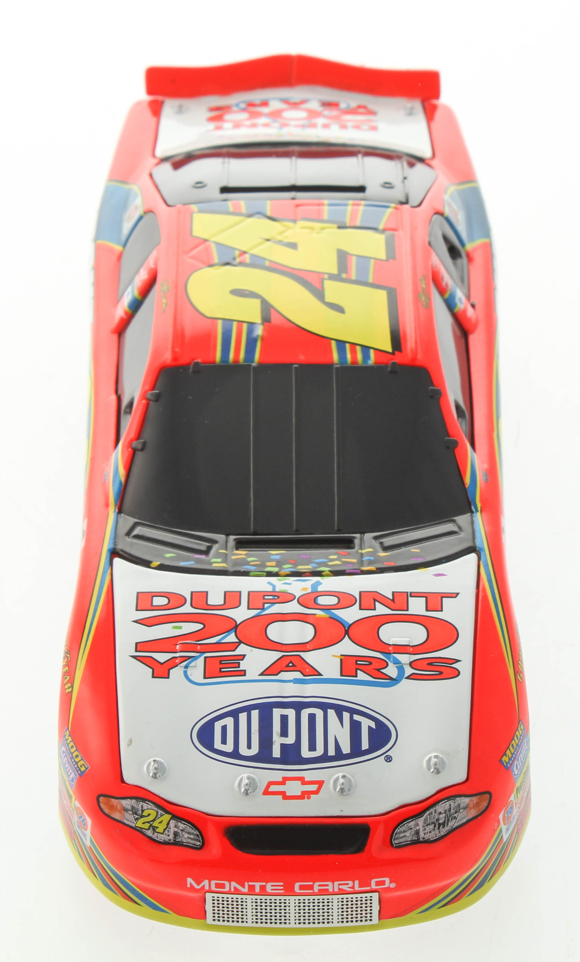 Jeff Gordon LE #24 DuPont / 200th Anniversary Celebration / 2002 Monte Carlo 1:24 Scale Stock Car Coin Bank at PristineAuction.com Jeff Gordon LE #24 DuPont / 200th Anniversary Celebration / 2002 Monte Carlo 1:24 Scale Stock Car Coin Bank at PristineAuction.com