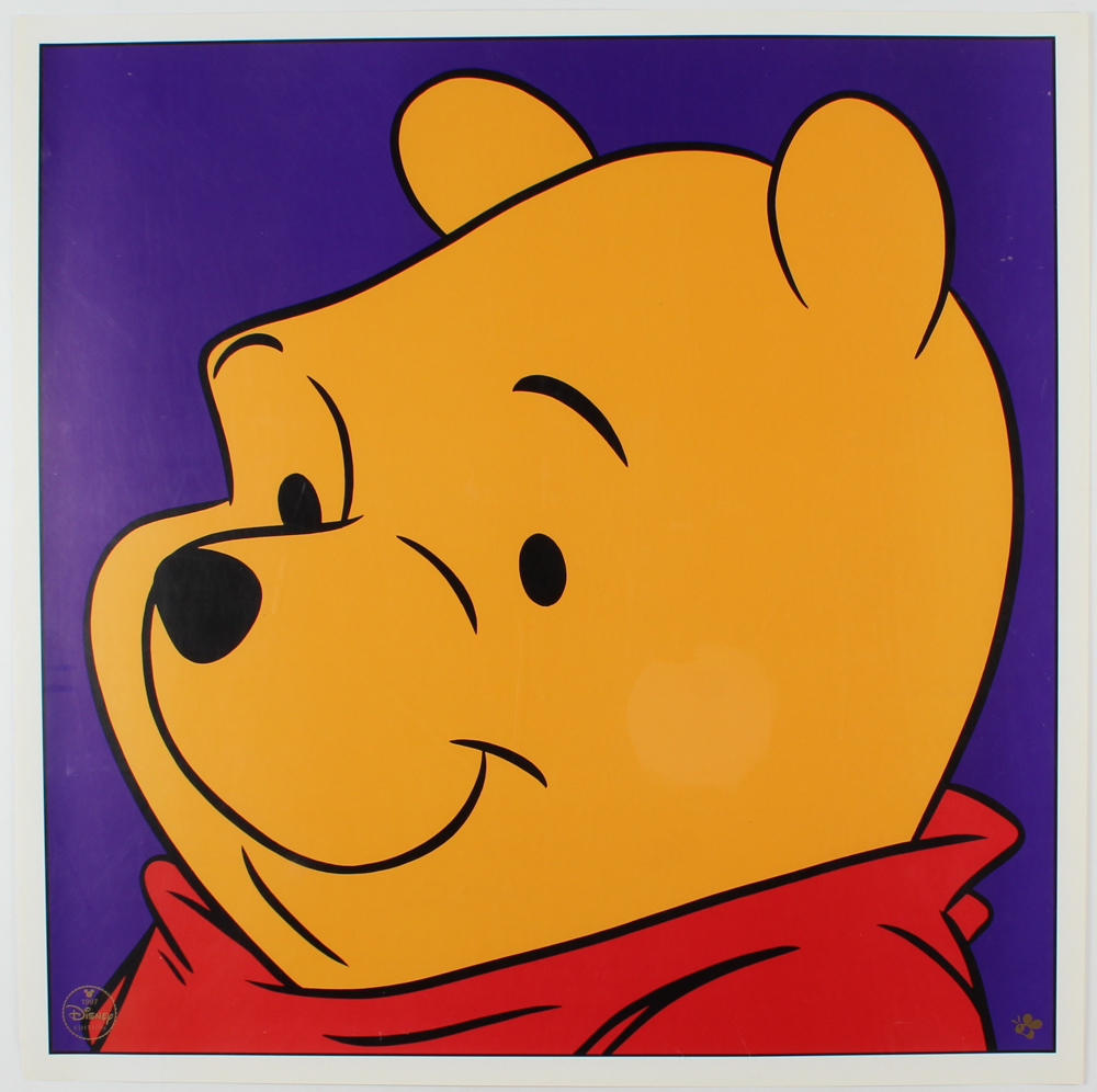 Lot of (3) 1997 Walt Disney LE 23.5x23.5 Lithographs with Winnie The Pooh, Tigger, & Genie at PristineAuction.com Lot of (3) 1997 Walt Disney LE 23.5x23.5 Lithographs with Winnie The Pooh, Tigger, & Genie at PristineAuction.com