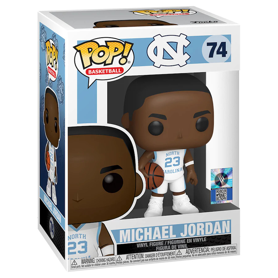 Michael Jordan North Carolina Tar Heels #74 Basketball Funko Pop! Vinyl Figure at PristineAuction.com Michael Jordan North Carolina Tar Heels #74 Basketball Funko Pop! Vinyl Figure at PristineAuction.com