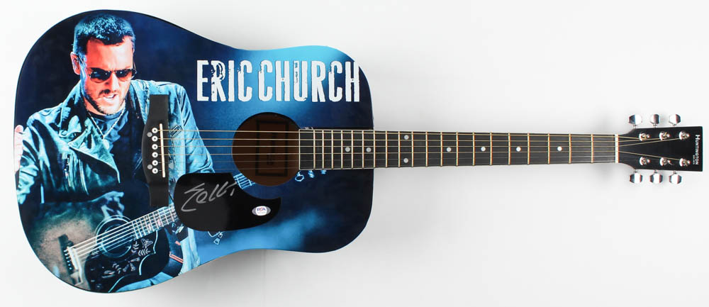 Eric Church Signed Acoustic Guitar (PSA COA) at PristineAuction.com Eric Church Signed Acoustic Guitar (PSA COA) at PristineAuction.com