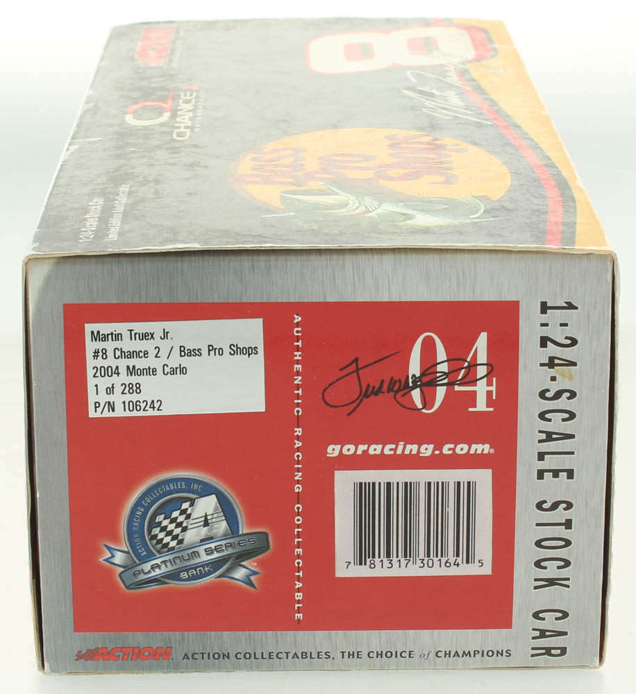 Martin Truex Jr. Signed LE #8 Chance 2 / Bass Pro Shops 2004 Monte Carlo 1:24 Diecast Metal Car (JSA COA) at PristineAuction.com Martin Truex Jr. Signed LE #8 Chance 2 / Bass Pro Shops 2004 Monte Carlo 1:24 Diecast Metal Car (JSA COA) at PristineAuction.com