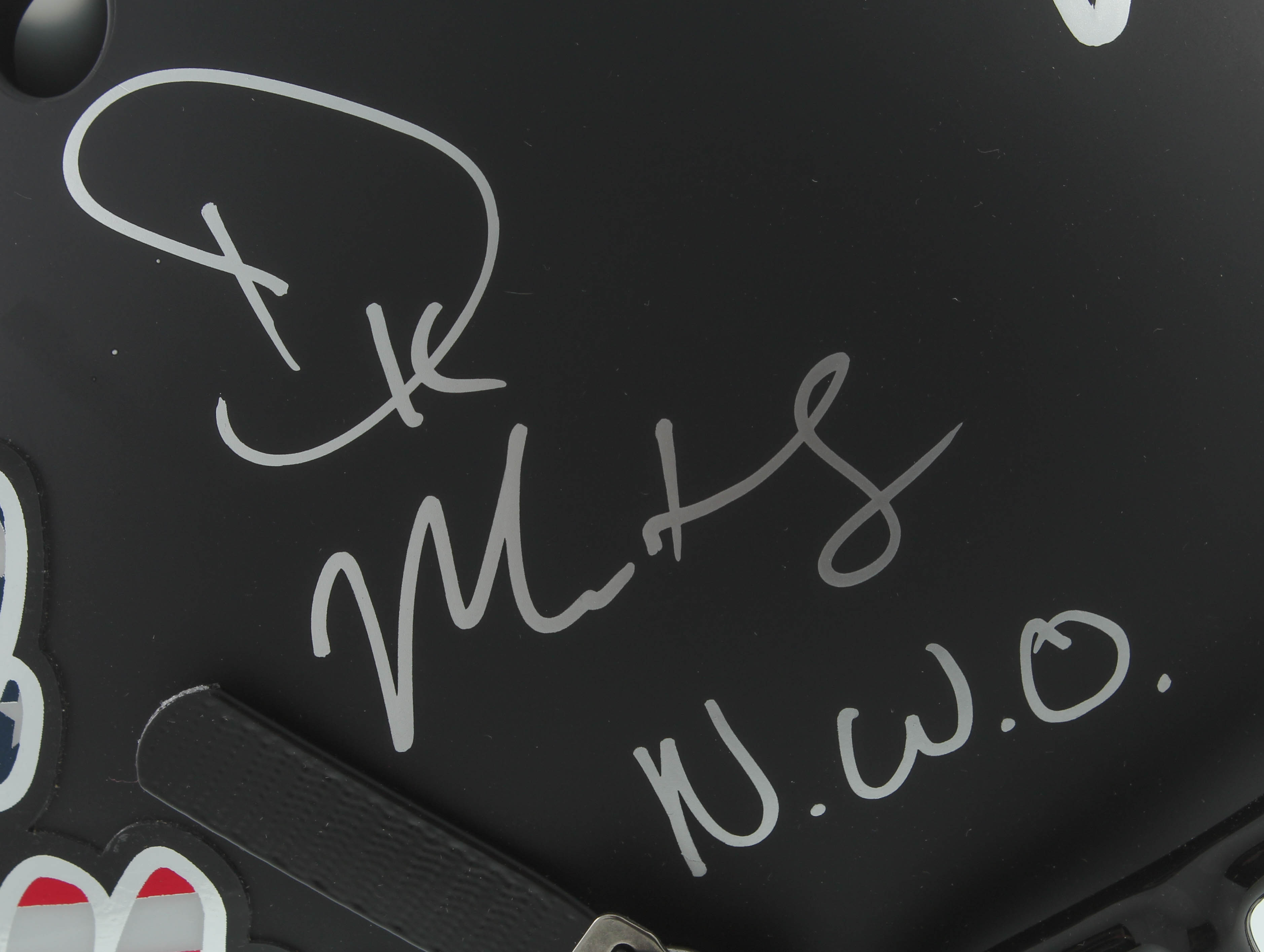 A.J. Brown & DK Metcalf Signed Full-Size Speed Helmet Inscribed "N.W.O." (JSA COA) at PristineAuction.com A.J. Brown & DK Metcalf Signed Full-Size Speed Helmet Inscribed "N.W.O." (JSA COA) at PristineAuction.com