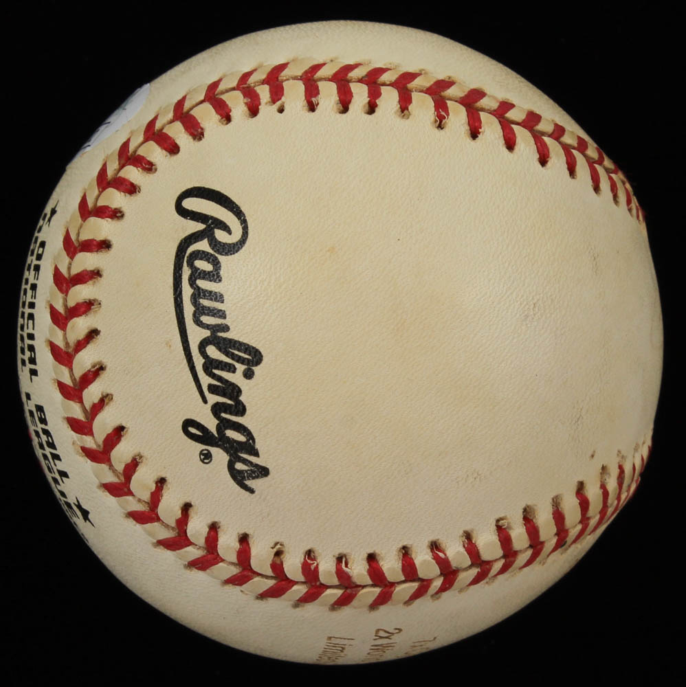 Roger Clemens Signed LE ONL Career Stat Engraved Baseball (JSA COA) at PristineAuction.com Roger Clemens Signed LE ONL Career Stat Engraved Baseball (JSA COA) at PristineAuction.com