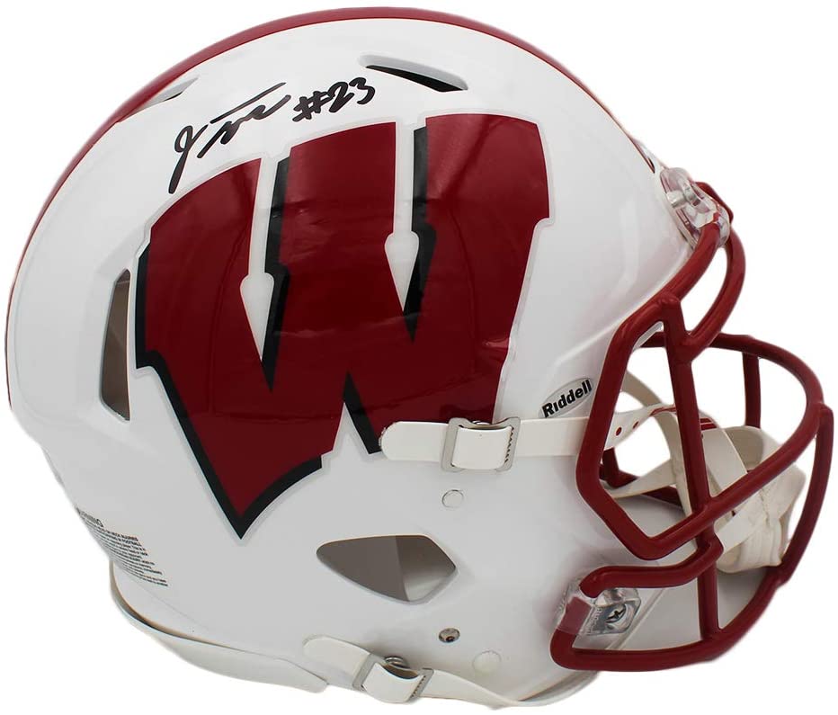 Jonathan Taylor Signed Wisconsin Badgers Full-Size Authentic On-Field Speed Helmet (Fanatics) at PristineAuction.com Jonathan Taylor Signed Wisconsin Badgers Full-Size Authentic On-Field Speed Helmet (Fanatics) at PristineAuction.com