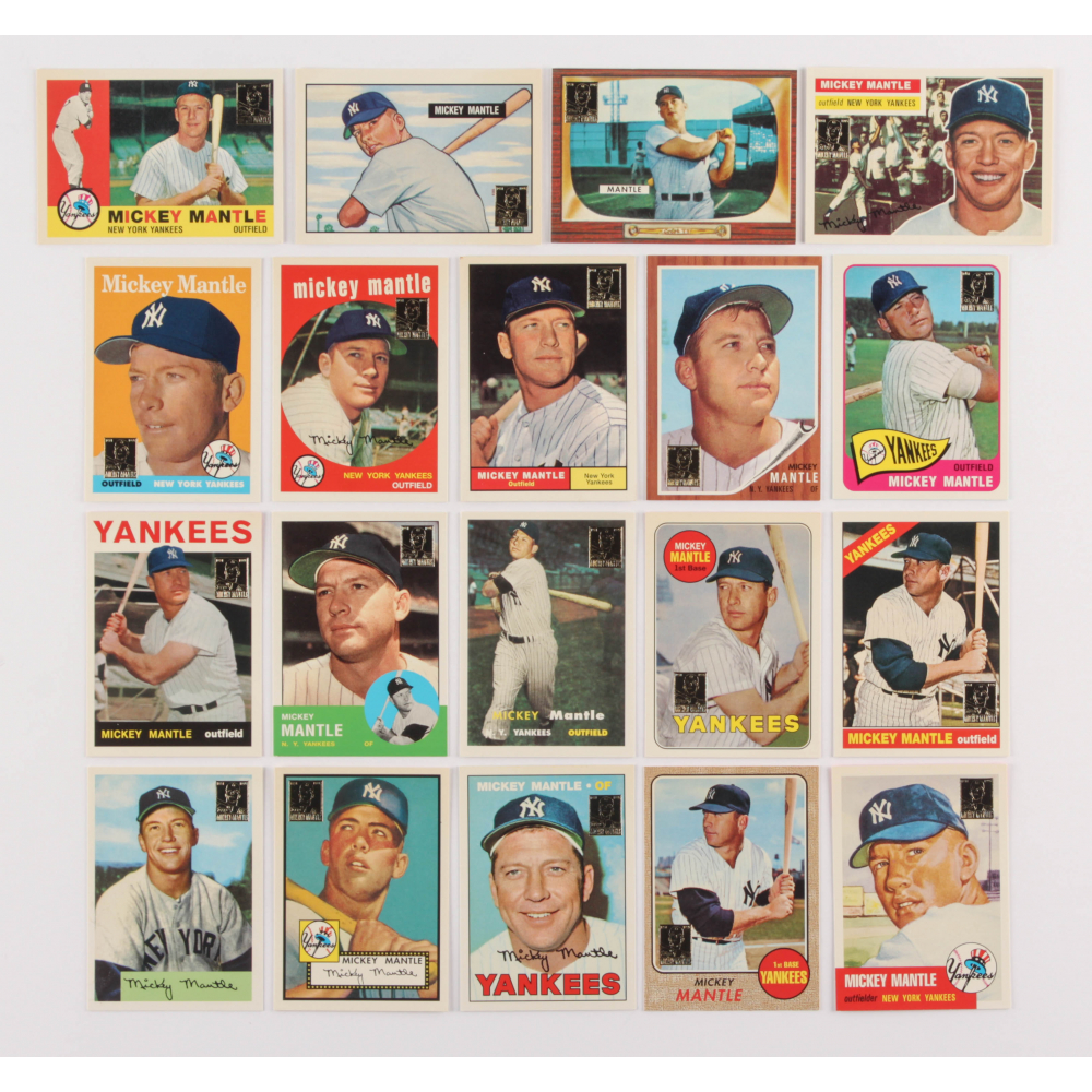 1996 Topps Mantle Finest Complete Set of (19) Mickey Mantle Baseball