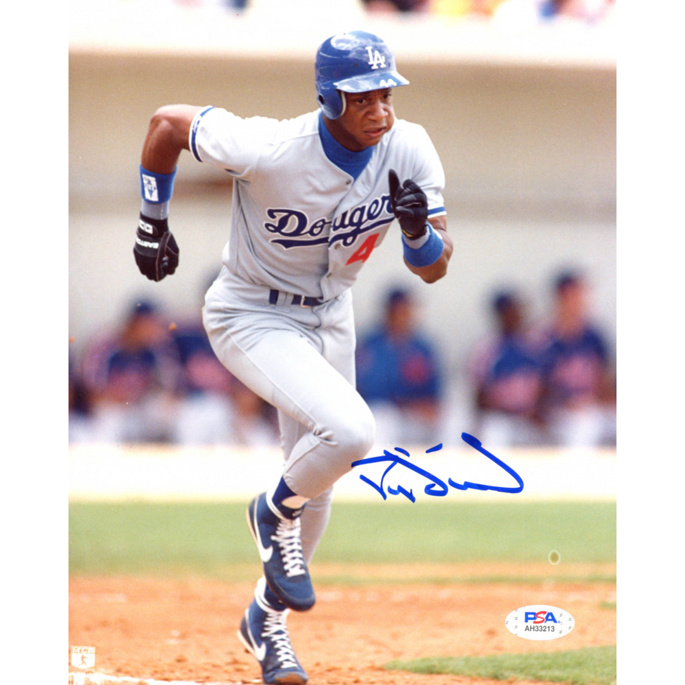 Darryl Strawberry Signed Dodgers 8x10 Photo (PSA COA) Pristine Auction