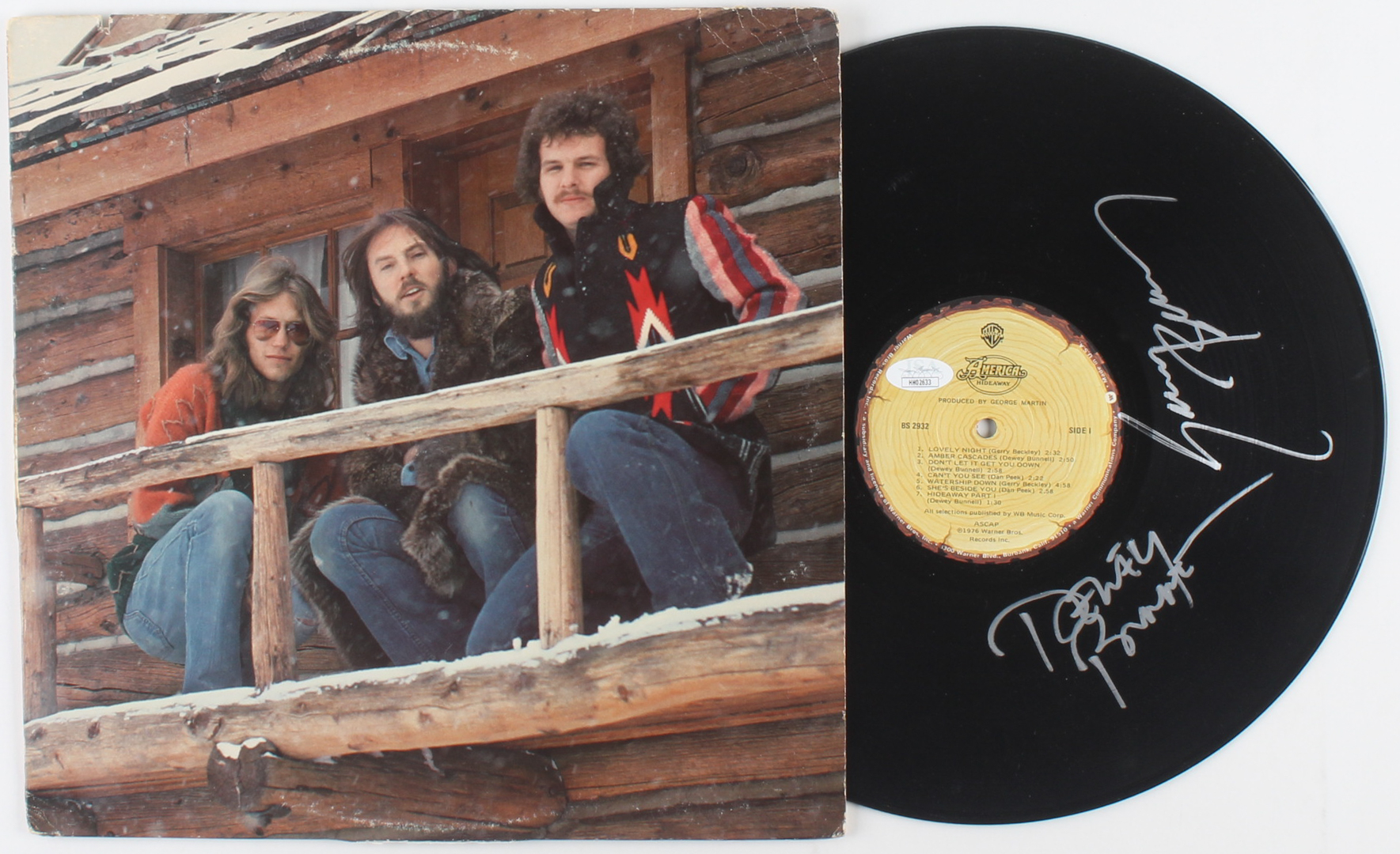 Gerry Beckley's America サイン入り Gerry Beckley & Dewey Bunnell Signed America 