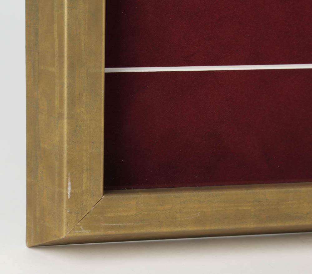 1963 Disneyland Map 16x26 Custom Framed Print Display with Vintage Ticket Book & Vintage Souvenir Spoon at PristineAuction.com 1963 Disneyland Map 16x26 Custom Framed Print Display with Vintage Ticket Book & Vintage Souvenir Spoon at PristineAuction.com