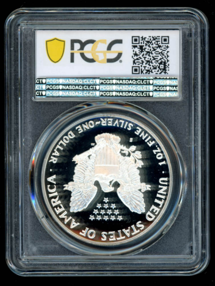 1986-S American Silver Eagle $1 One-Dollar Coin (PCGS PR69 Deep Cameo) at PristineAuction.com 1986-S American Silver Eagle $1 One-Dollar Coin (PCGS PR69 Deep Cameo) at PristineAuction.com