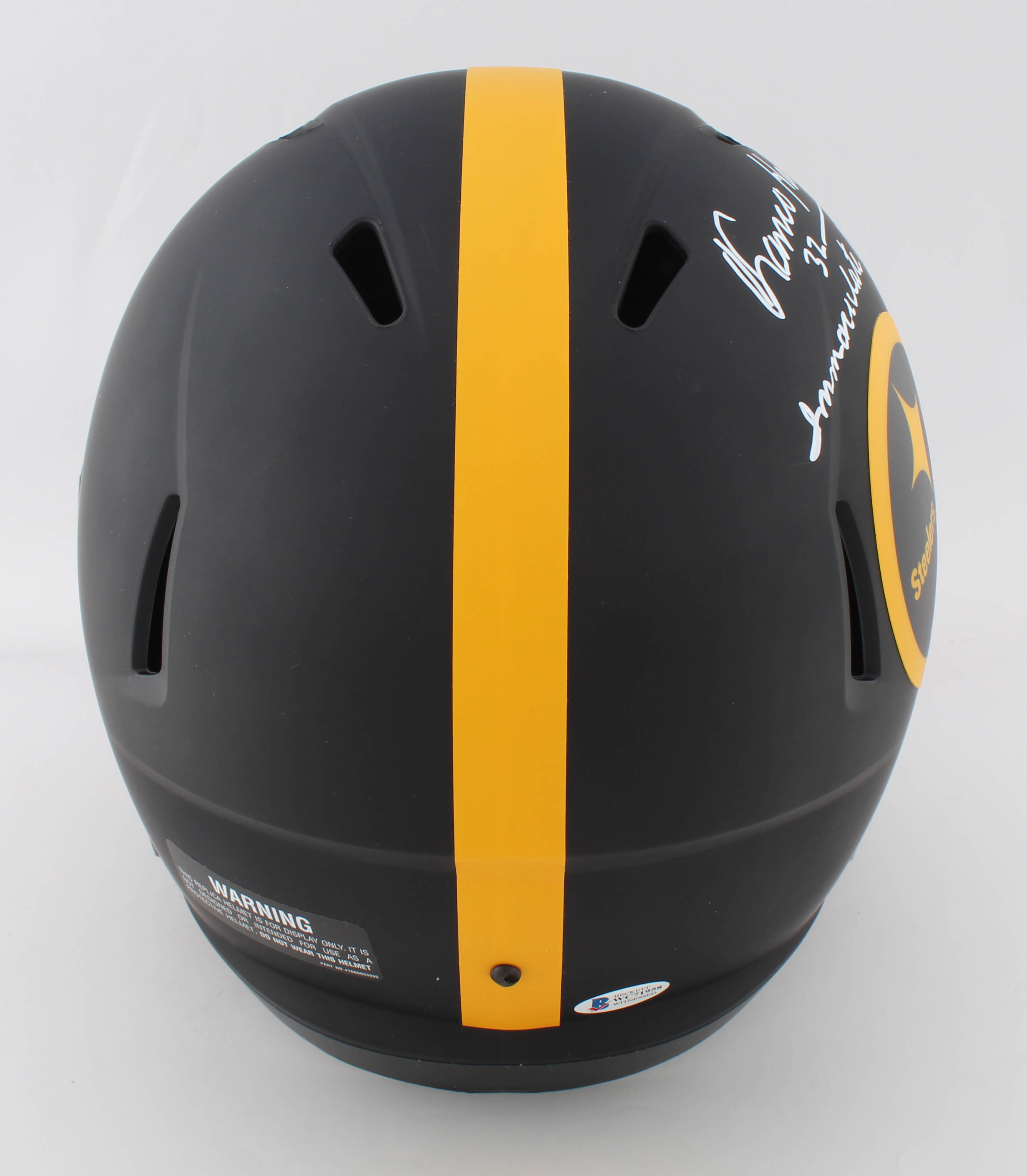 Franco Harris Signed Steelers Eclipse Alternate Speed Full-Size Helmet Inscribed "Immaculate Reception 12-23-72" (Beckett COA) at PristineAuction.com Franco Harris Signed Steelers Eclipse Alternate Speed Full-Size Helmet Inscribed "Immaculate Reception 12-23-72" (Beckett COA) at PristineAuction.com