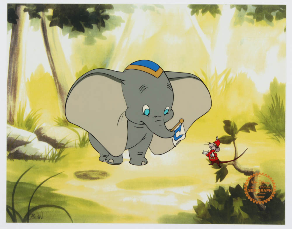 1941 Walt Disney "Dumbo" 11x14 Limited Edition Serigraph Cel at PristineAuction.com 1941 Walt Disney "Dumbo" 11x14 Limited Edition Serigraph Cel at PristineAuction.com