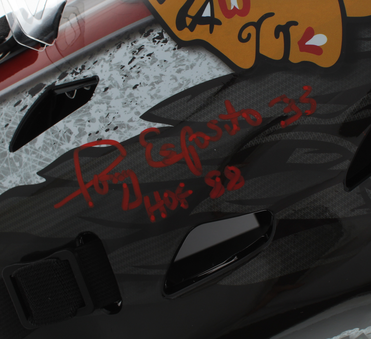 Tony Esposito Signed Blackhawks Full-Size Goalie Mask Inscribed "HOF 88" (Schwartz COA) at PristineAuction.com Tony Esposito Signed Blackhawks Full-Size Goalie Mask Inscribed "HOF 88" (Schwartz COA) at PristineAuction.com