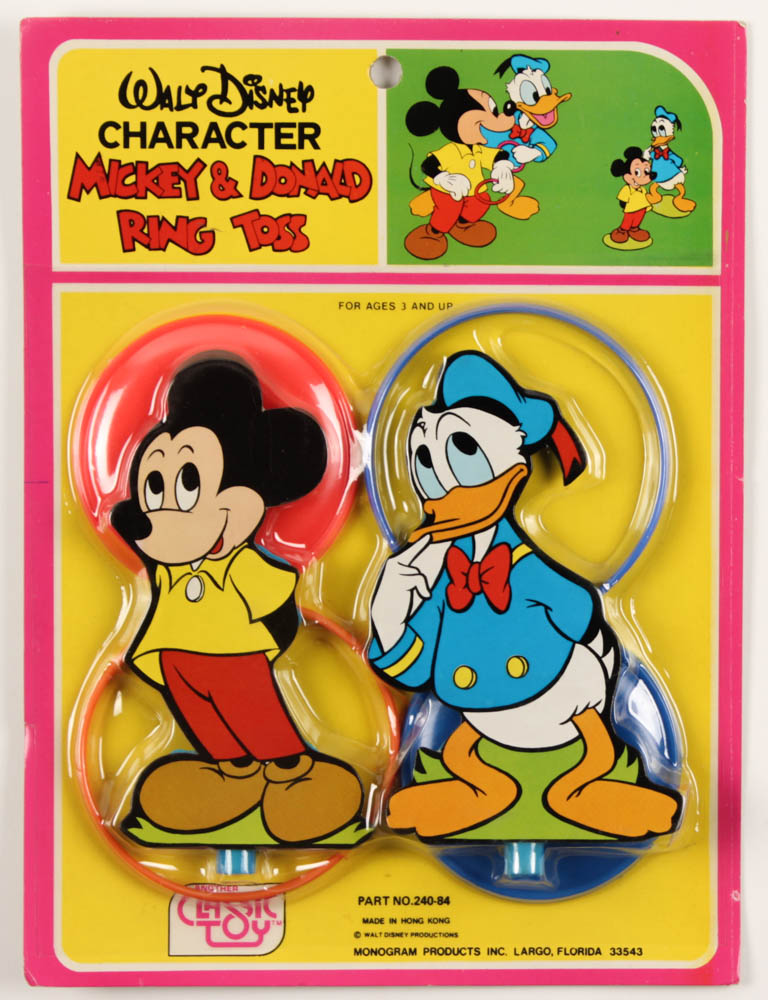 Vintage Disney Mickey Mouse & Donald Duck Ring Toss (Factory Sealed) at PristineAuction.com Vintage Disney Mickey Mouse & Donald Duck Ring Toss (Factory Sealed) at PristineAuction.com