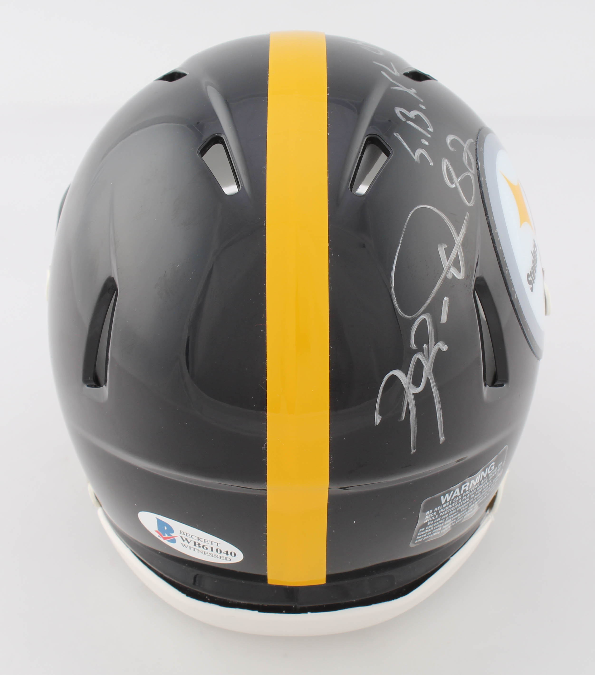 Antwaan Randle El Signed Steelers Speed Mini Helmet Inscribed "S.B. XL Champs!" (Beckett COA) at PristineAuction.com Antwaan Randle El Signed Steelers Speed Mini Helmet Inscribed "S.B. XL Champs!" (Beckett COA) at PristineAuction.com