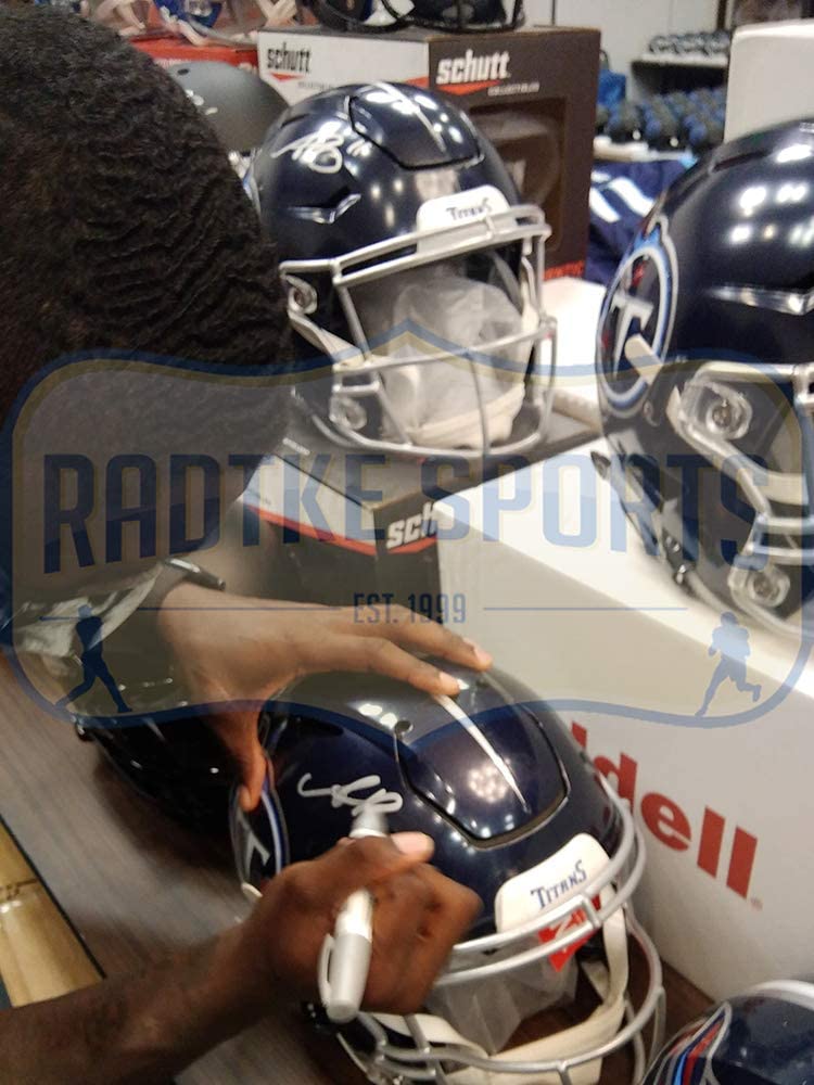 A. J. Brown Signed Titans Full-Size Authentic On-Field SpeedFlex Helmet (Radtke COA) at PristineAuction.com A. J. Brown Signed Titans Full-Size Authentic On-Field SpeedFlex Helmet (Radtke COA) at PristineAuction.com