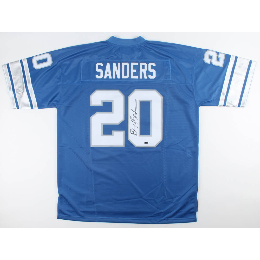 Barry Sanders Signed Lions Jersey (Schwartz Sports COA) Pristine Auction