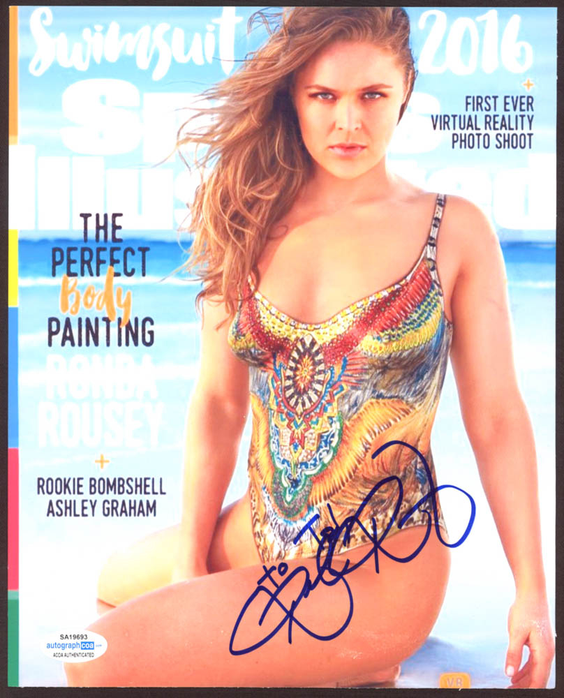 Ronda Rousey Signed 8x10 Photo (AutographCOA COA) Pristine Auction