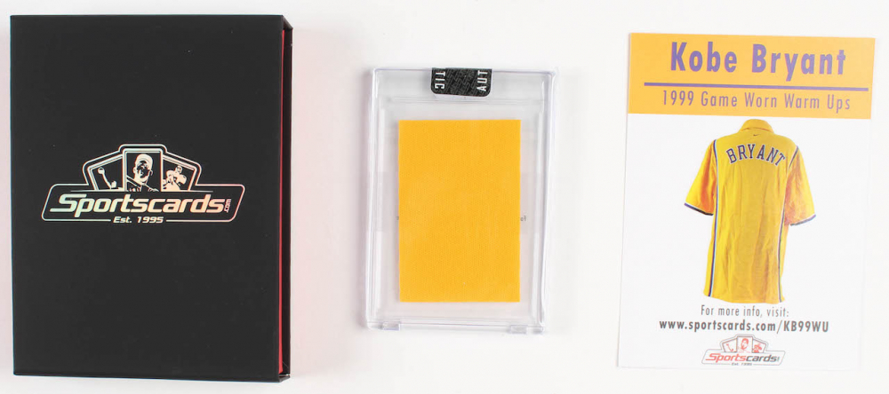 Lot of (2) Kobe Bryant Items With Signed NBA Basketball With Display Case & 1999 Game Worn Warm Ups Piece (Beckett LOA & PSA Hologram) at PristineAuction.com Lot of (2) Kobe Bryant Items With Signed NBA Basketball With Display Case & 1999 Game Worn Warm Ups Piece (Beckett LOA & PSA Hologram) at PristineAuction.com