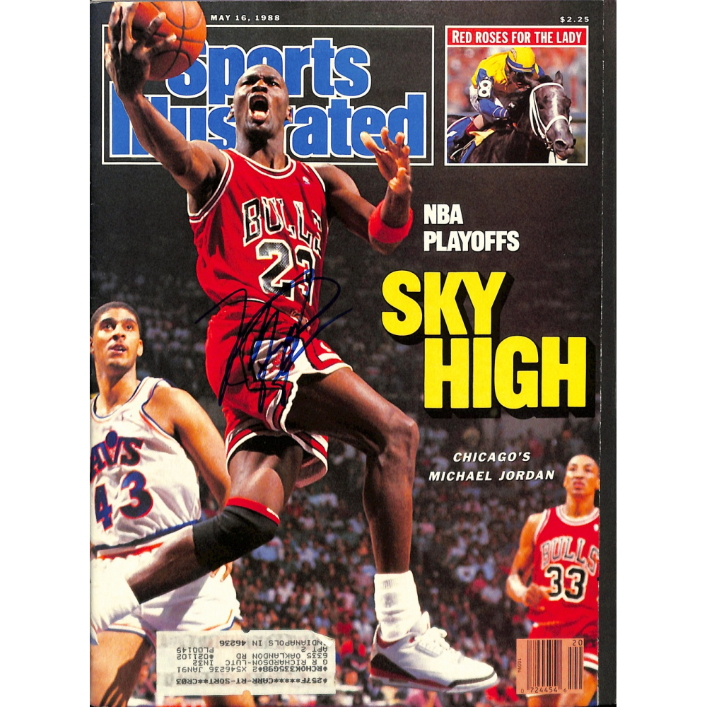Michael Jordan Signed 1988 Sports Illustrated Magazine (PSA LOA