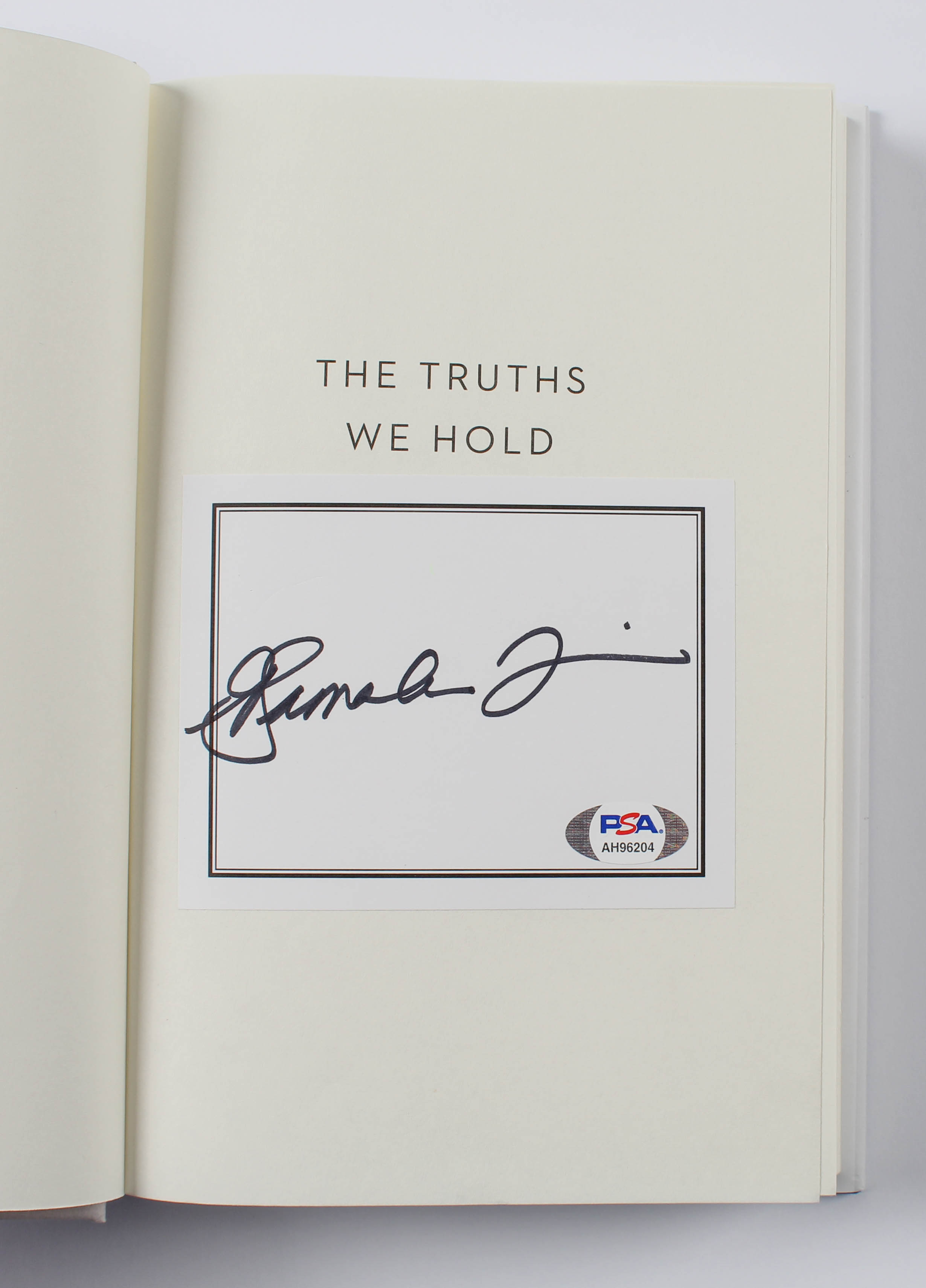 Kamala Harris Signed "The Truths We Hold: An American Journey" Hardcover Book (PSA Hologram) at PristineAuction.com Kamala Harris Signed "The Truths We Hold: An American Journey" Hardcover Book (PSA Hologram) at PristineAuction.com