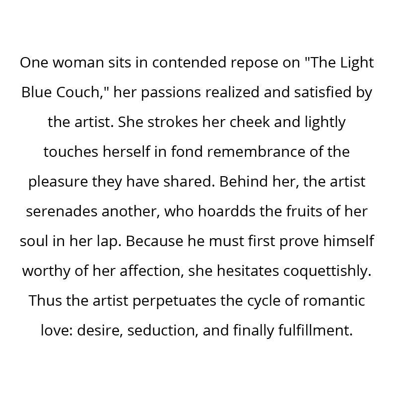 "The Light Blue Couch" Limited Edition 36x36 Serigraph on Canvas by Yuroz (PA) at PristineAuction.com "The Light Blue Couch" Limited Edition 36x36 Serigraph on Canvas by Yuroz (PA) at PristineAuction.com