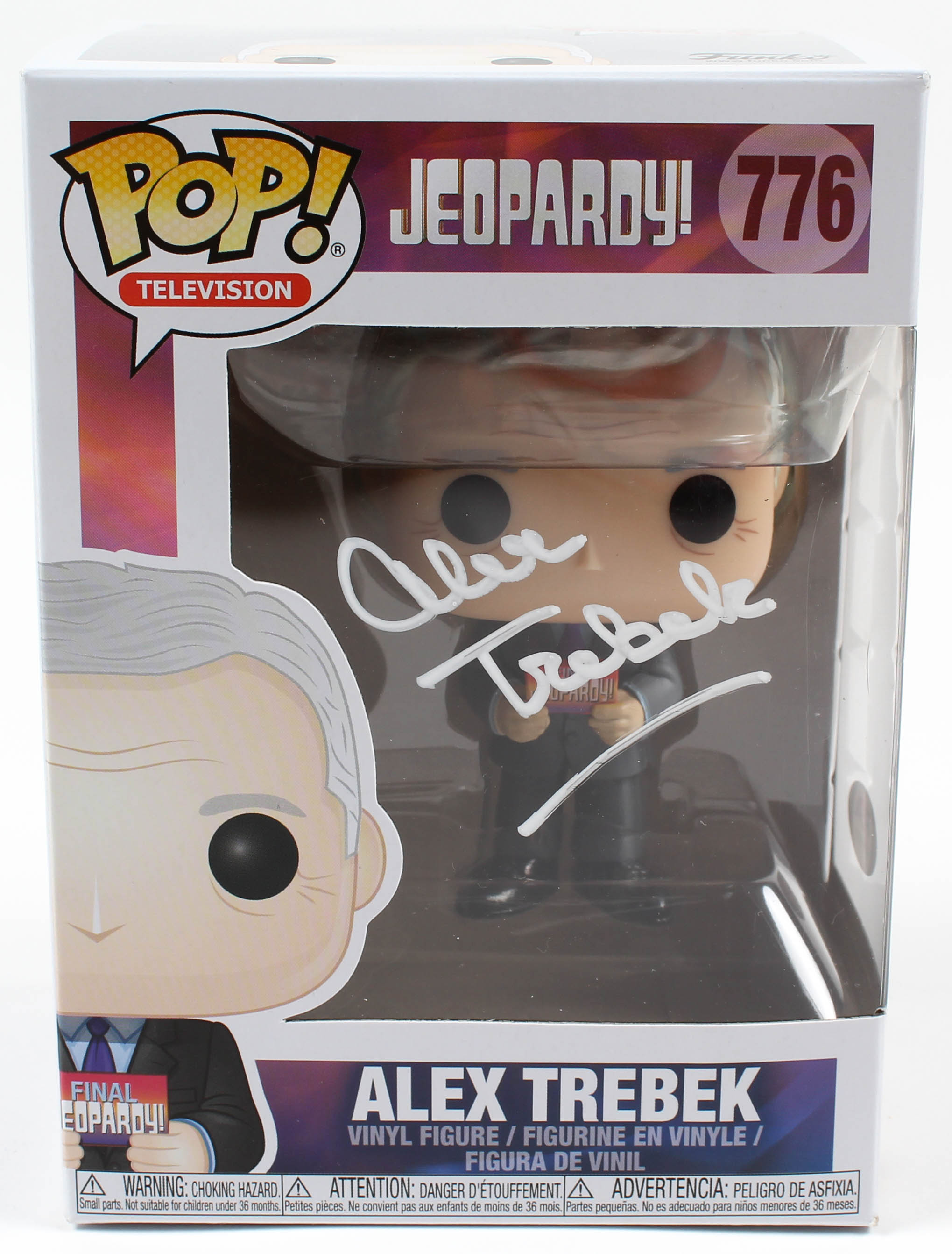 Alex Trebek Signed "Jeopardy" #776 Funko Pop! Vinyl Figure (PSA) at PristineAuction.com Alex Trebek Signed "Jeopardy" #776 Funko Pop! Vinyl Figure (PSA) at PristineAuction.com