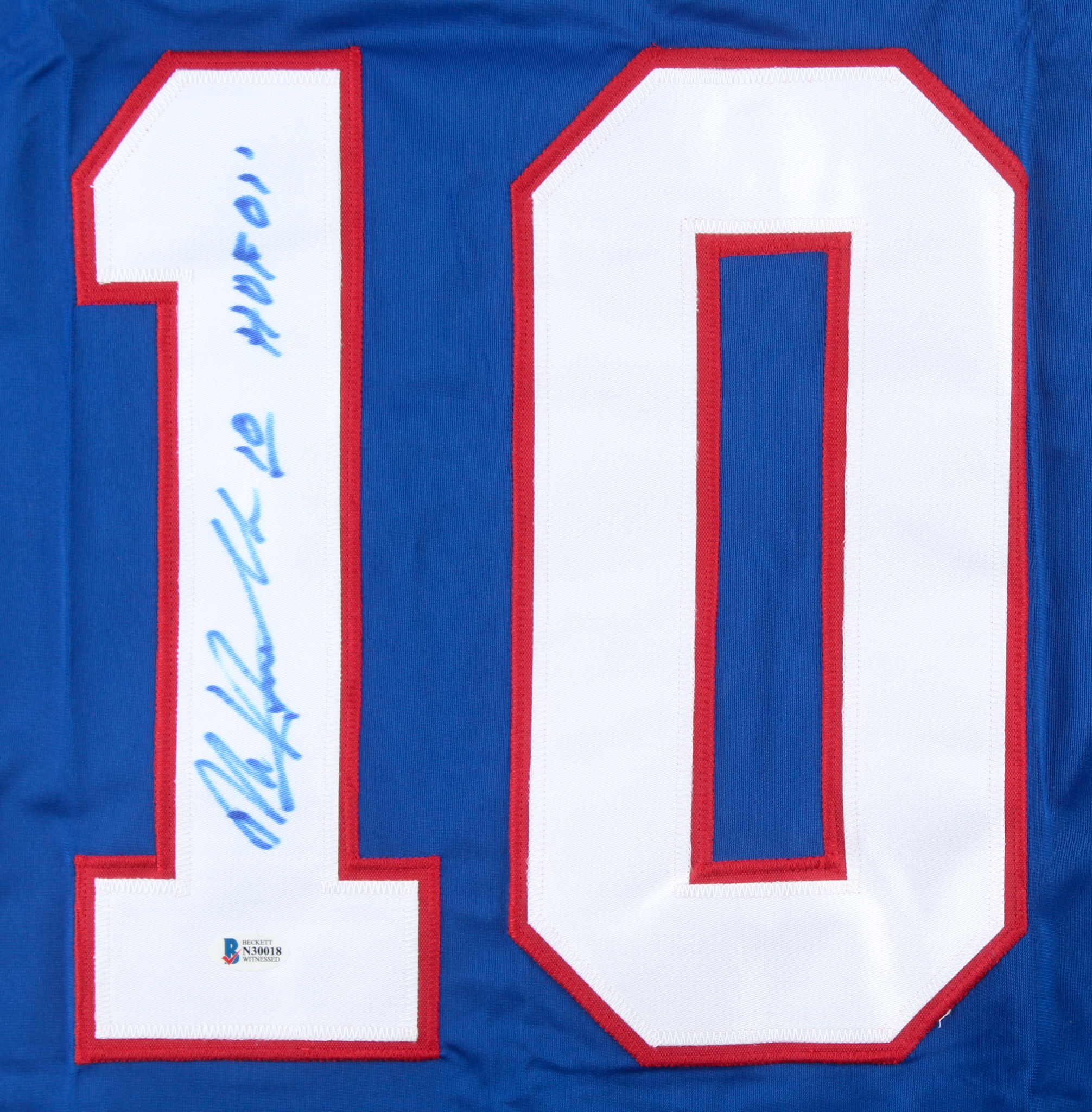 Dale Hawerchuk Signed Jersey Inscribed "HOF 01" (Beckett COA) at PristineAuction.com Dale Hawerchuk Signed Jersey Inscribed "HOF 01" (Beckett COA) at PristineAuction.com