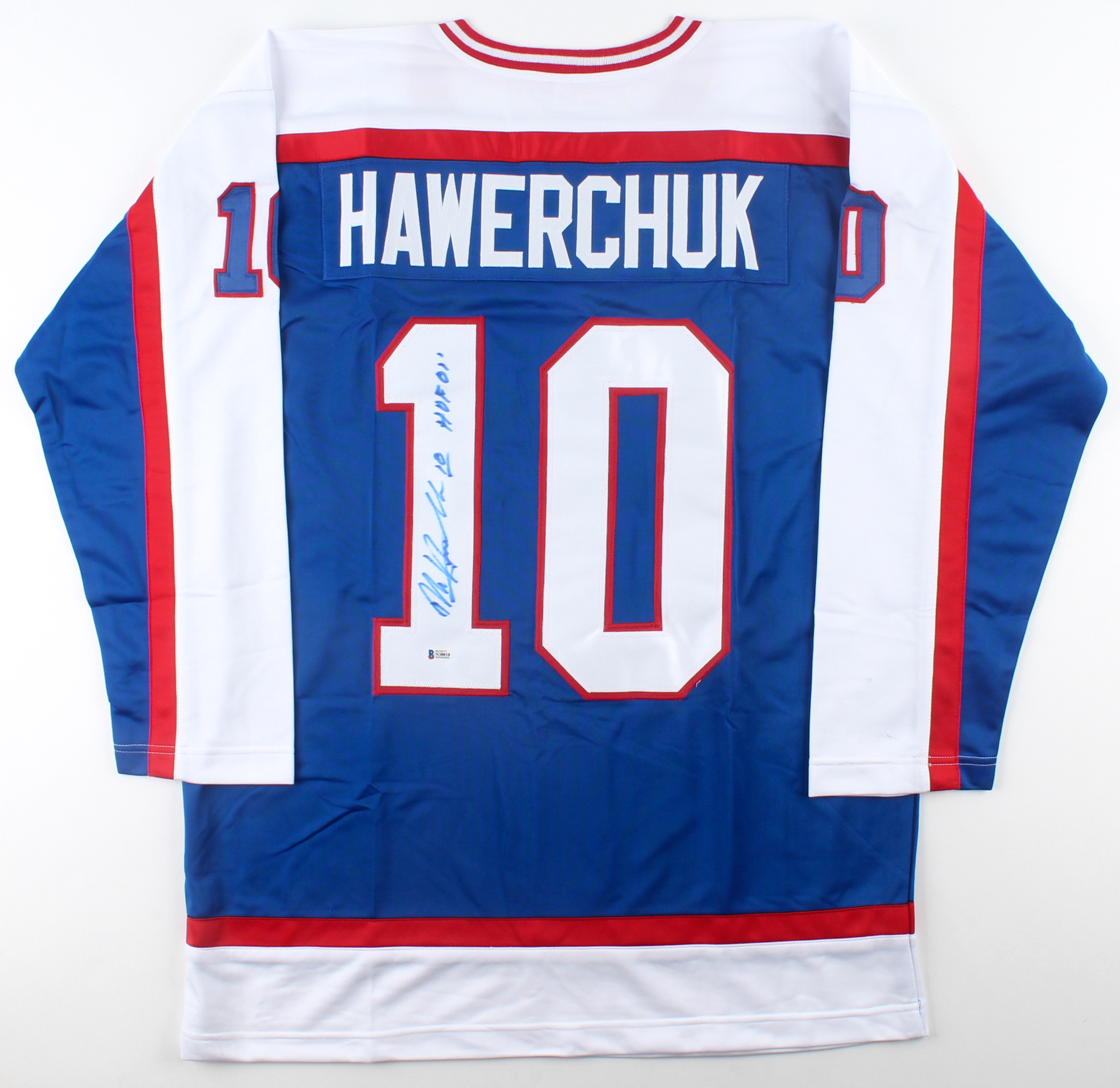 Dale Hawerchuk Signed Jersey Inscribed "HOF 01" (Beckett COA) at PristineAuction.com Dale Hawerchuk Signed Jersey Inscribed "HOF 01" (Beckett COA) at PristineAuction.com