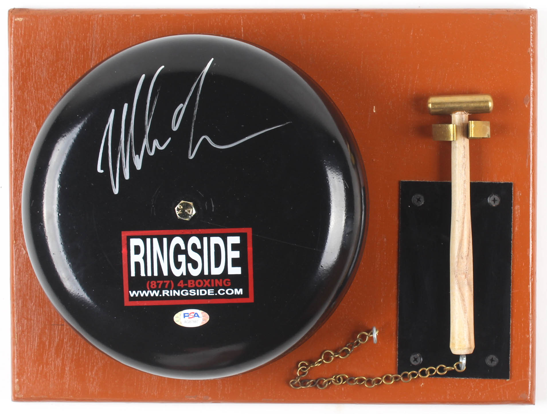 Mike Tyson Signed Authentic Ringside Boxing Bell (PSA COA) at PristineAuction.com Mike Tyson Signed Authentic Ringside Boxing Bell (PSA COA) at PristineAuction.com